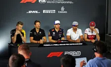 Thumbnail for article: Coureurs reageren bij persconferentie op tijdstraf Vettel