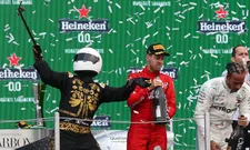 Thumbnail for article: Vettel niet blij met weer zo'n "flut-bokaal" van Heineken