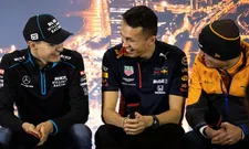 Thumbnail for article: Russell en Norris lachen om Hamilton: ''Dat moet je doen als je wint''