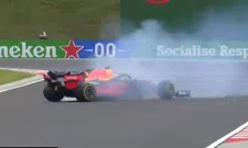 Thumbnail for article: Verstappen over de limiet tijdens VT3, hij spint zijn RB16