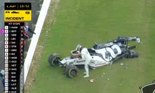 Thumbnail for article: Kvyat crashes hard during GP at Silverstone