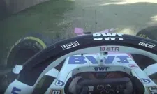 Thumbnail for article: Stroll hits the barriers hard after puncture