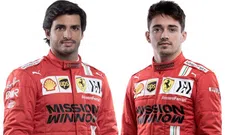 Thumbnail for article: The new helmets and overalls of Leclerc and Sainz at Ferrari