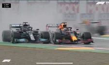 Thumbnail for article: Zo nam Max Verstappen bij de start de leiding over van Lewis Hamilton