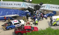 Thumbnail for article: Violent crash by Rosenqvist causes red flag at Indy GP in Detroit