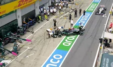 Thumbnail for article: Scary moment: Bottas spins his Mercedes in the pit lane!