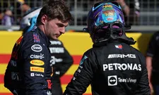 Thumbnail for article: Hamilton: 'Had bij de sprintrace al die inhaalactie op Verstappen willen maken'