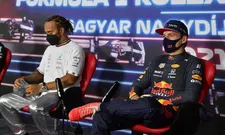 Thumbnail for article: Dit is hoe Verstappen Hamilton feliciteerde met zijn pole position