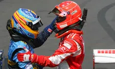 Thumbnail for article: Alonso kan Hamilton niet vergelijken met Schumacher: "Hij maakte steeds fouten"