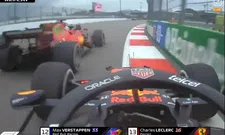 Thumbnail for article: Verstappen moet flink liften om crash met Leclerc te voorkomen