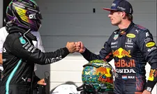 Thumbnail for article: Hamilton geniet van duel met Verstappen: 'Had niet anders verwacht'