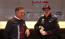 Thumbnail for article: Horner visibly moved by present from Verstappen: 'This is really special'
