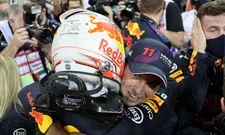 Thumbnail for article: Verstappen laughs at Perez: 'It's going to be more than a beer!'