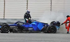 Thumbnail for article: Red Flag in Bahrain: Flames from the back of the Williams