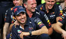 Thumbnail for article: Perez congratulates Verstappen on win after finish: "Well done to Max"