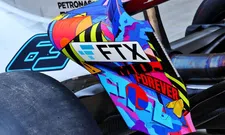 Thumbnail for article: Mercedes shines in Miami with new rear wings for charity