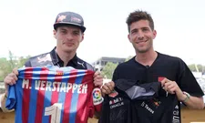 Thumbnail for article: F1 Social Stint | Verstappen wisselt shirt met Sergi Roberto