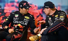 Thumbnail for article: Verstappen en Perez lachen om titelstrijd: 'Blijven van elkaar houden'