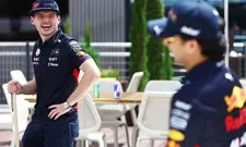 Thumbnail for article: Verstappen, Perez, Sainz en Leclerc gaan stuk om persiflages van zichzelf