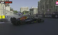 Thumbnail for article: Verstappen weet RB18 uit de muur te houden na spin in Baku