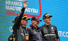 Thumbnail for article: Verstappen and Hamilton laugh at Ferrari: "They were on the hards?"