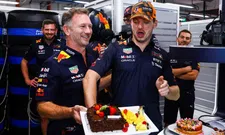 Thumbnail for article: F1 Social Stint | Verstappen celebrates birthday with cake in garage