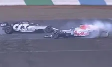 Thumbnail for article: Verstappen and Gasly doing decent donuts during Honda Racing Thanks Day