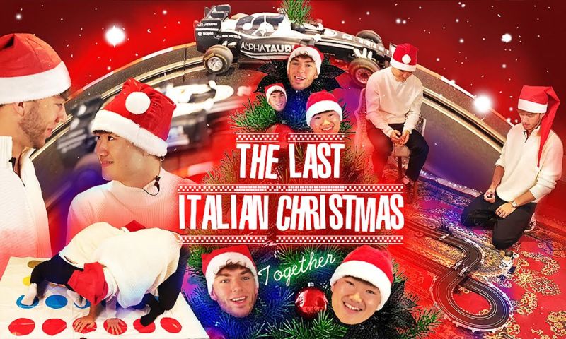 El dúo de AlphaTauri Gasly y Tsunoda celebra la Navidad por última vez
