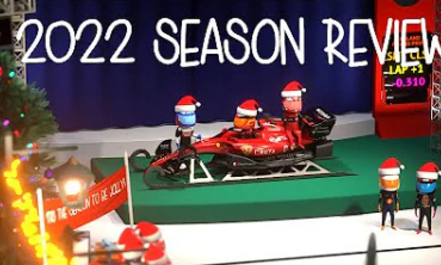 Pilotos de F1 cantando Jingle Bells