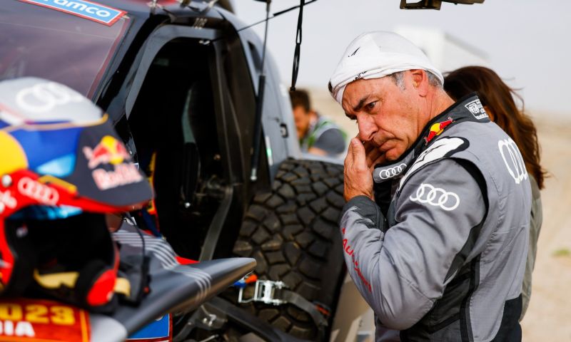 Sainz regresa pese a su fuerte accidente en el Rally Dakar 2023