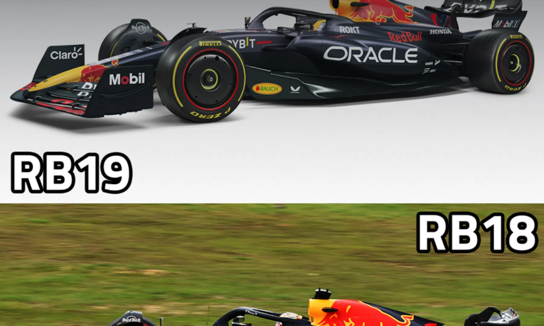 Différences entre les RB19 et RB18 de Red Bull