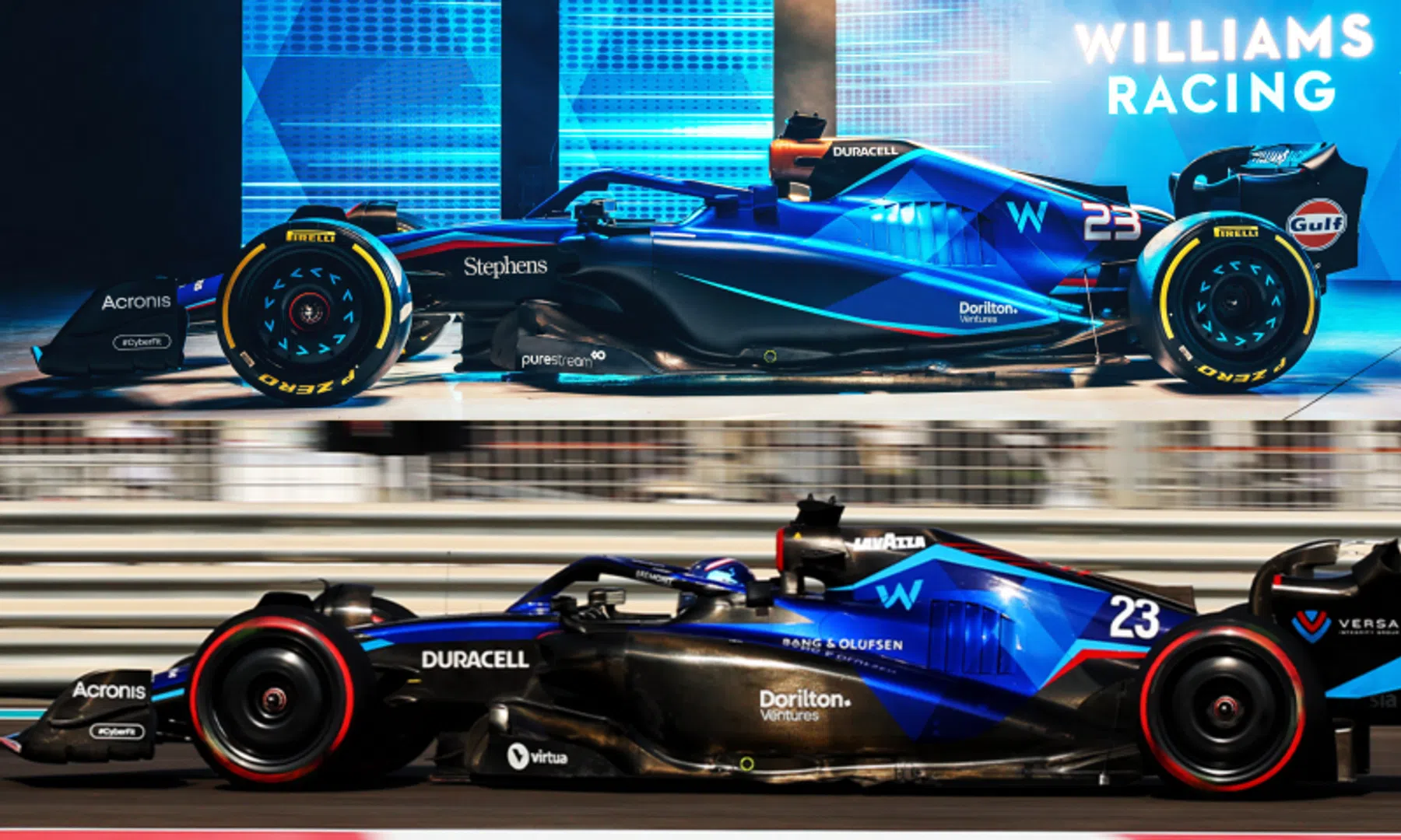 Differences Williams FW44 and FW45