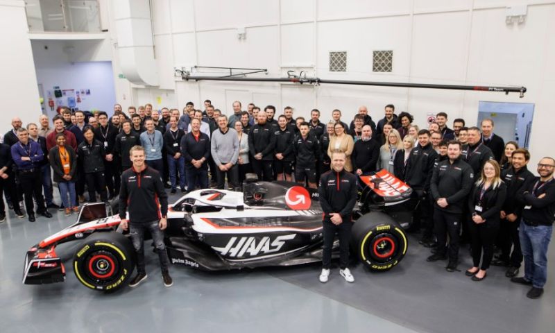 haas presents chassis of vf23