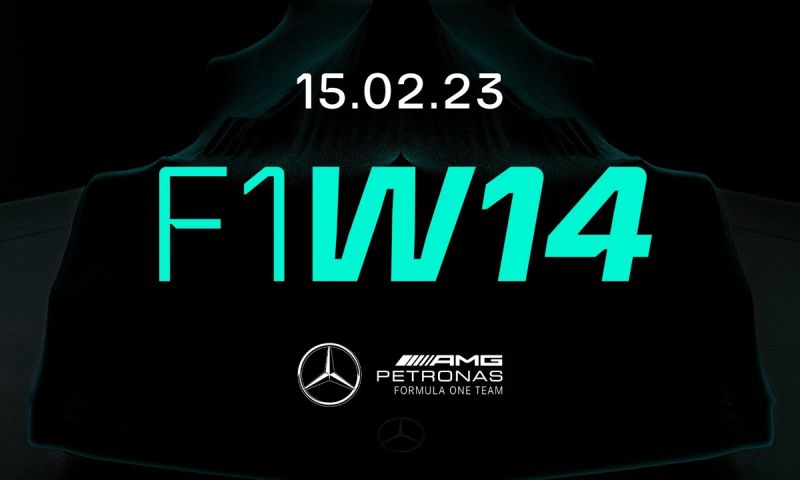 Live Mercedes unveiling W14 Hamilton and Russell