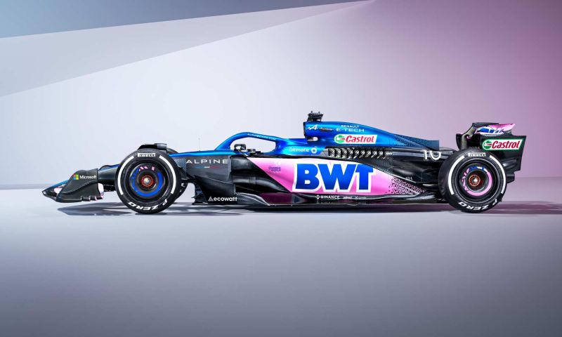 Alpine Renault F1 livery through years