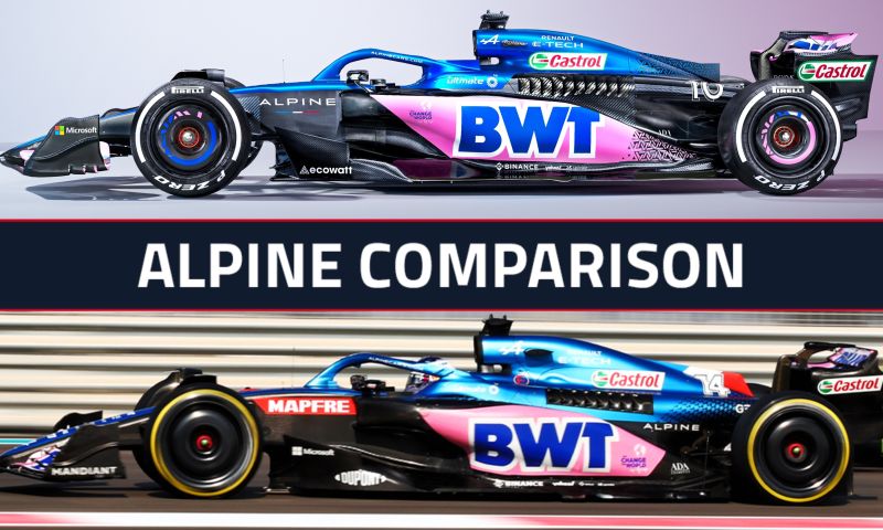 Alpine A523 differences with 2022