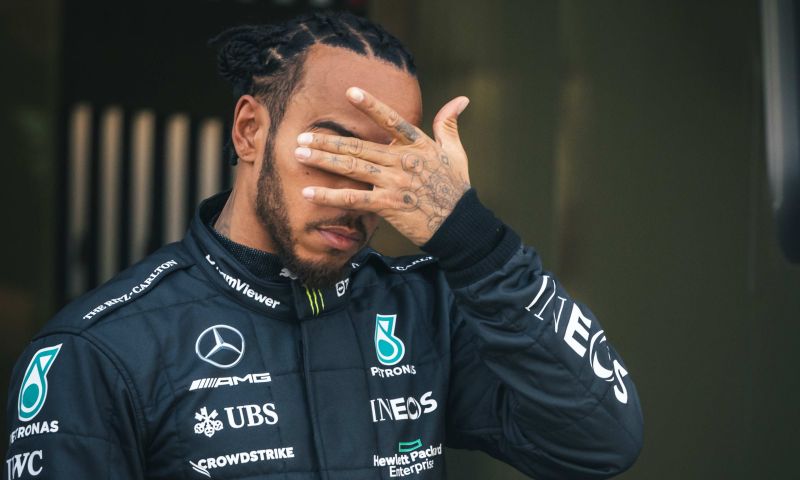 gespeelde blijdschap hamilton gp bahrein