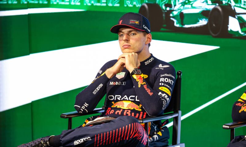 Verstappen and Alonso at FIA press conference