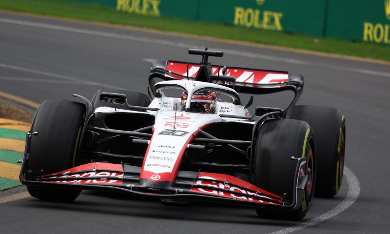 Fan escapes death by flying debris car Magnussen