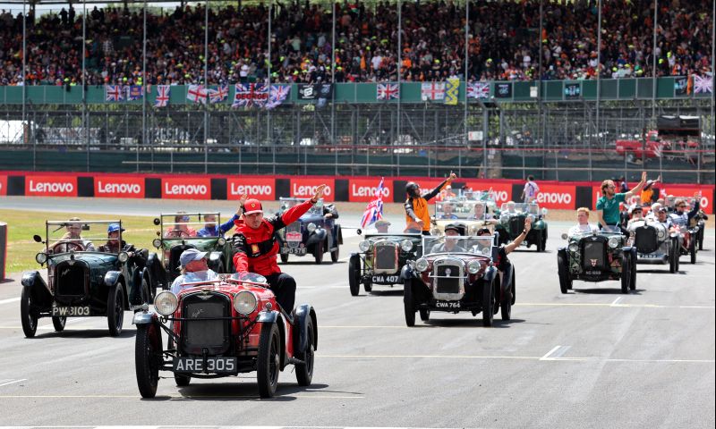 Brad Pitt au paradis à Silverstone