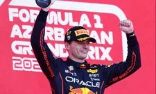 Thumbnail for article: Superpowered Verstappen strikes blow in Azerbaijan and declines Perez