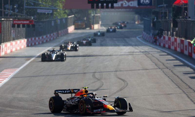 Sergio Perez wins Azerbaijan Sprint Race for Red Bull