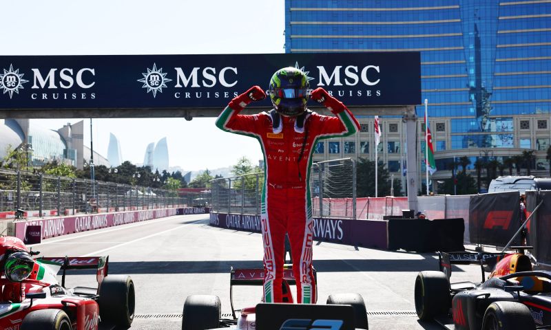 F2: Bearman vence em Baku; primeiro pódio de Fittipaldi