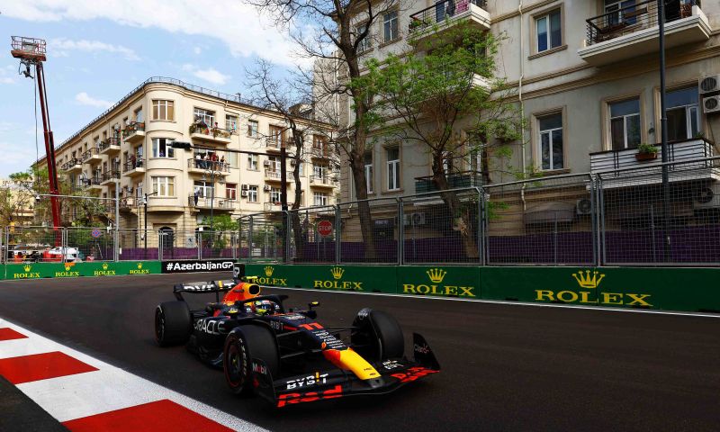 WK-stand coureurs na GP Baku formule 1