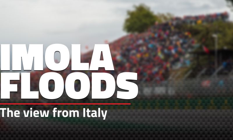 How is the flooding in Imola affecting the Formula 1?