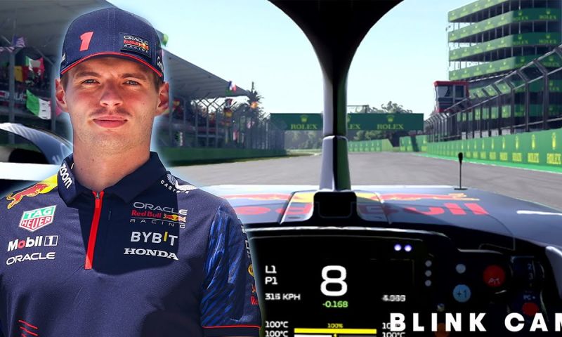 virtual lap at imola with verstappen