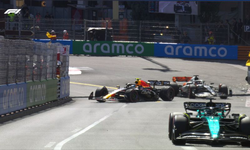 Perez crashes in Monaco Grand Prix qualifying 2023