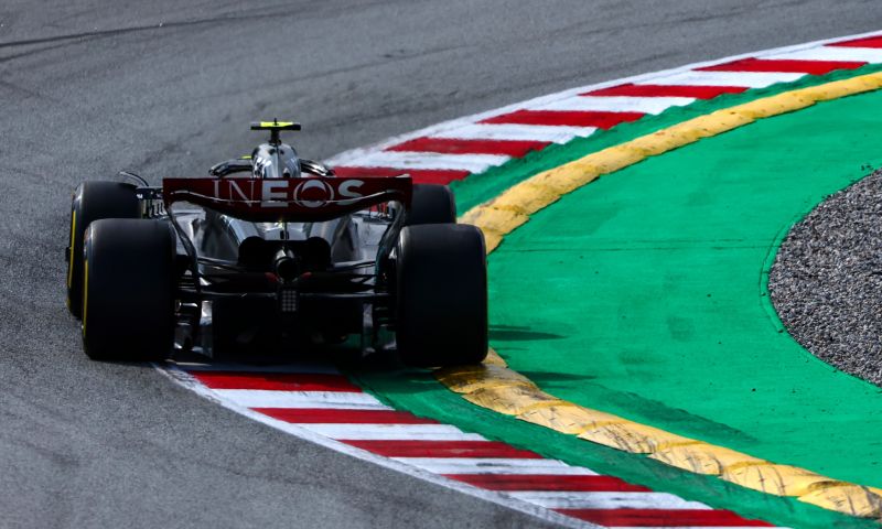 Andrew Shovlin Mercedes no primeiro dia do GP da Espanha em Barcelona