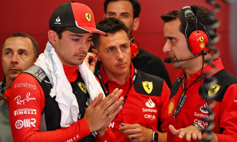 Leclerc and Ferrari communication problems