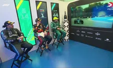 Thumbnail for article: Verstappen, Alonso and Hamilton chat together in Canadian greenroom